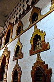 Ananda temple Bagan, Myanmar. Images of the life historical Buddha from birth to death of the circumambulatory corridors.